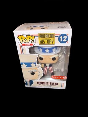 Vaulted 2019 American History Target Exclusive “Uncle Sam” Funko Pop w/Protector